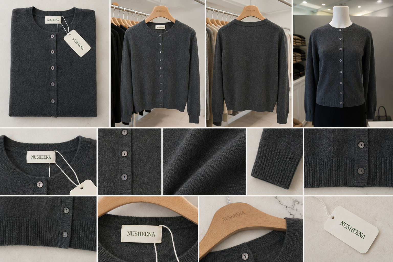 Classic Round Neck Cardigan