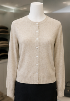 Classic Round Neck Cardigan
