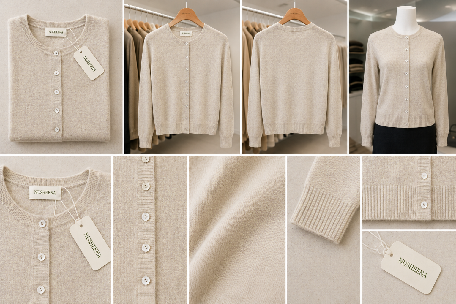 Classic Round Neck Cardigan