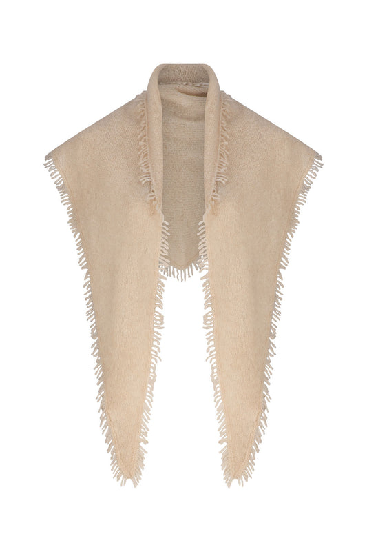 Cashmere Fringe Triangle Scarf