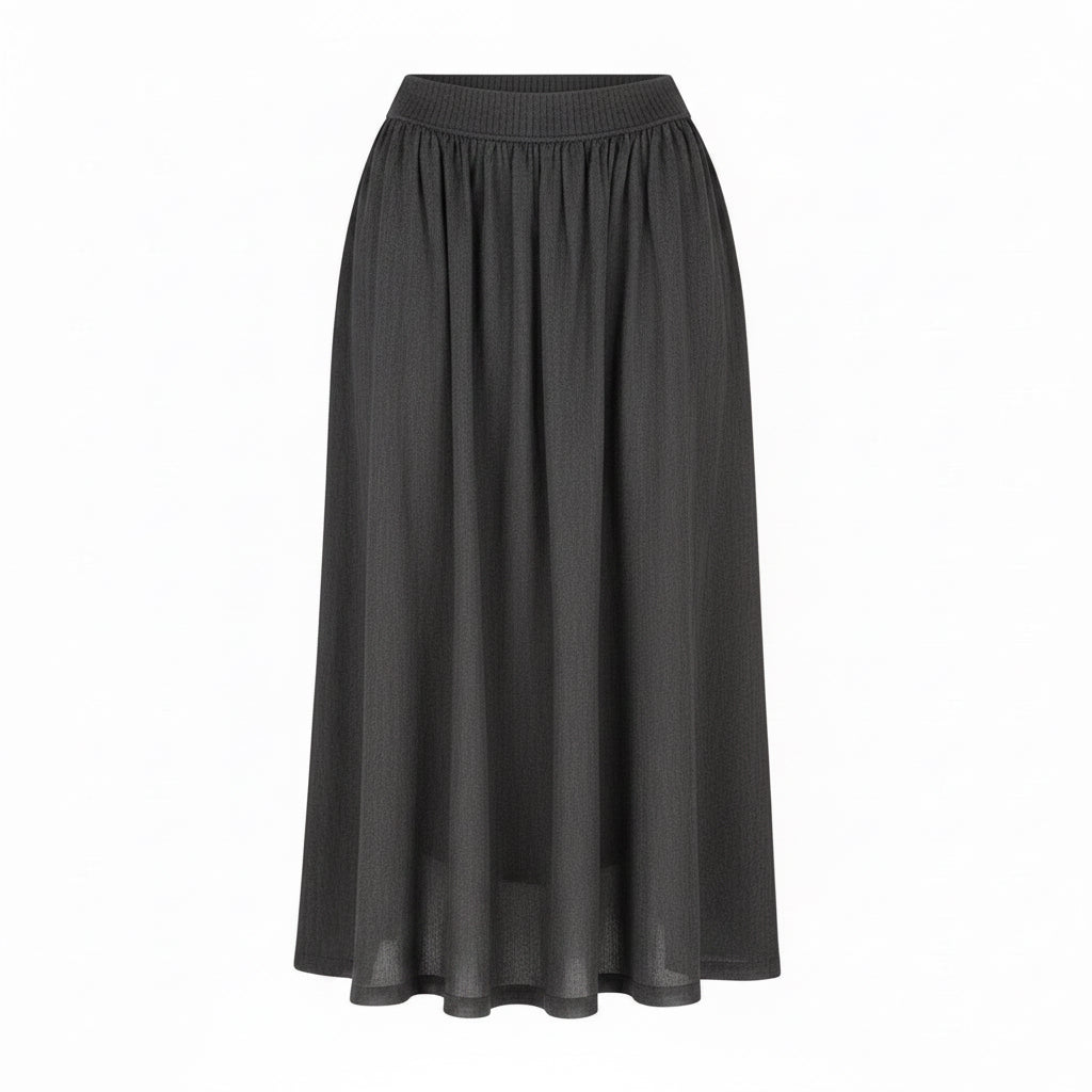 Grace Charcoal Skirt – Cashmere & Silk