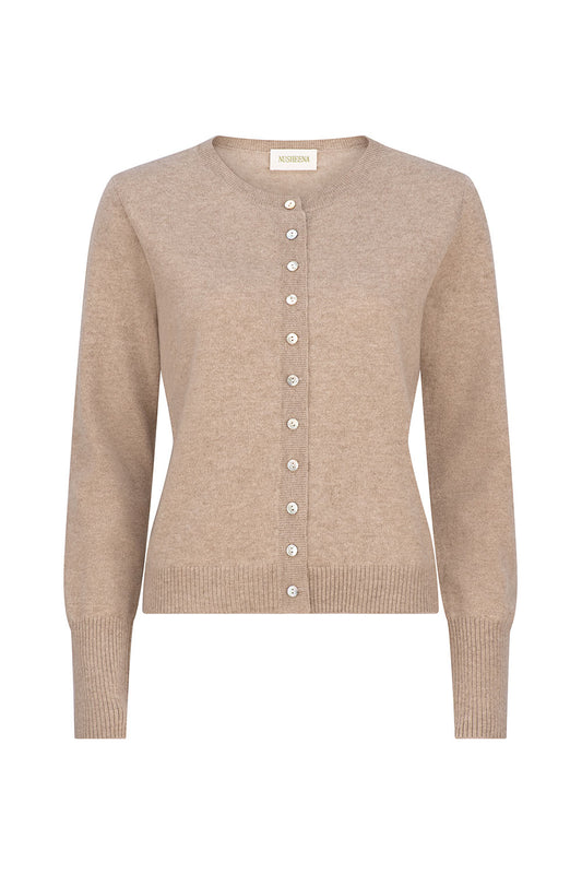 Cashmere truffle cardigan