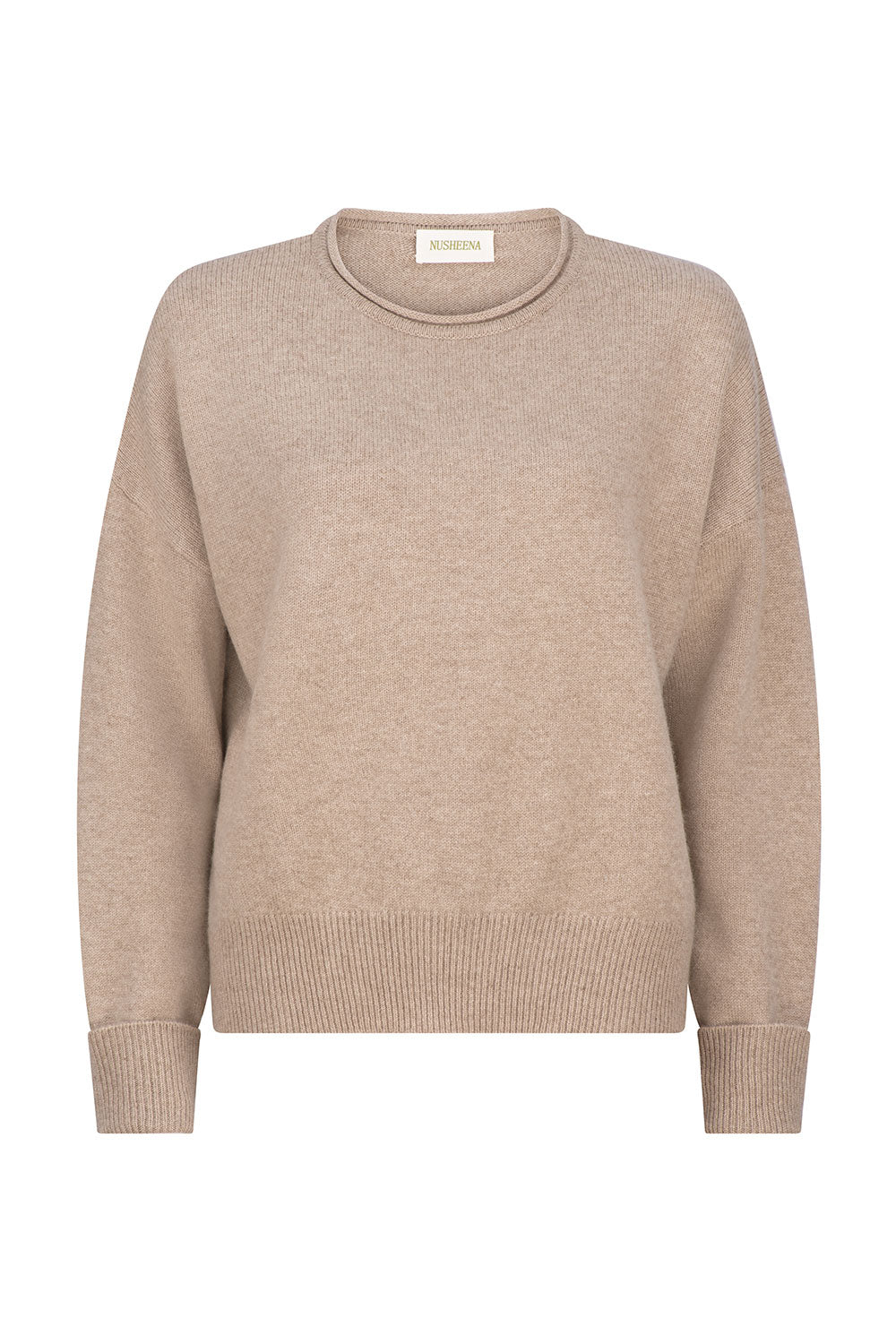 The Heritage Rolled Edge Cashmere Sweater