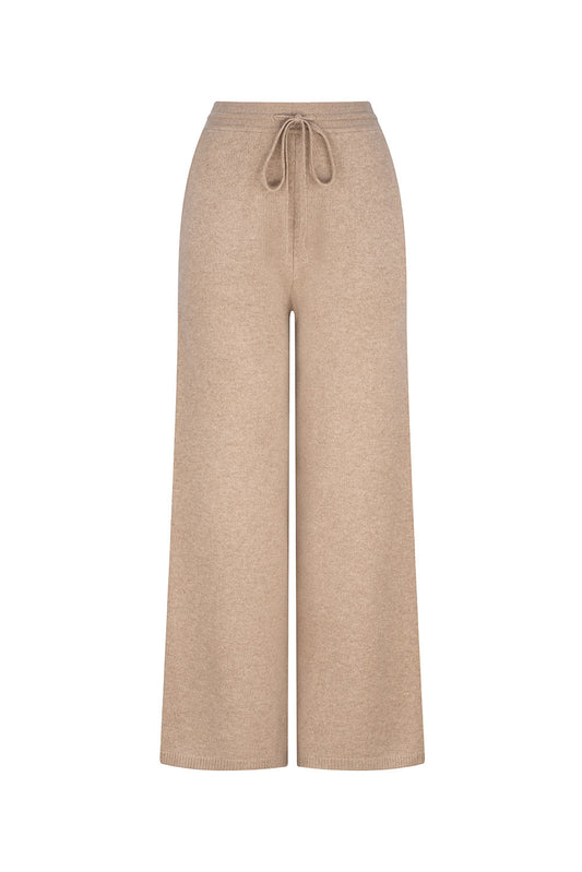 Cashmere Truffle Wide Leg Pants