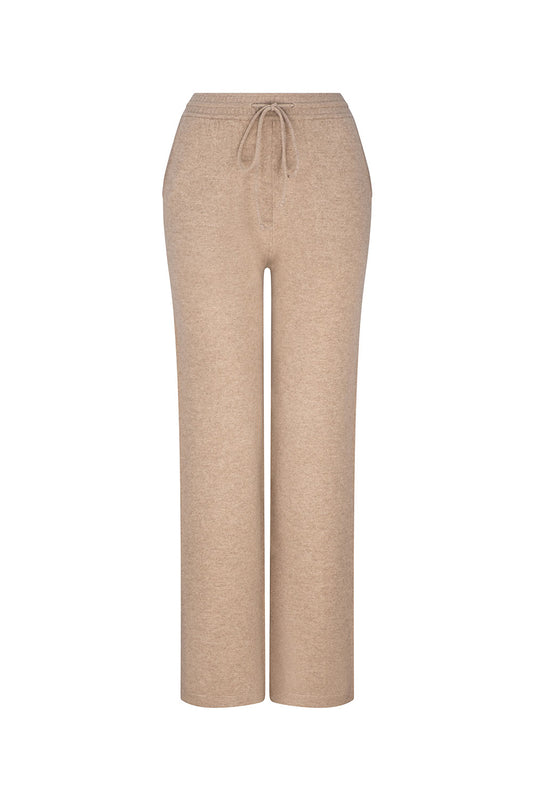 Cashmere Truffle Straight Leg Pants