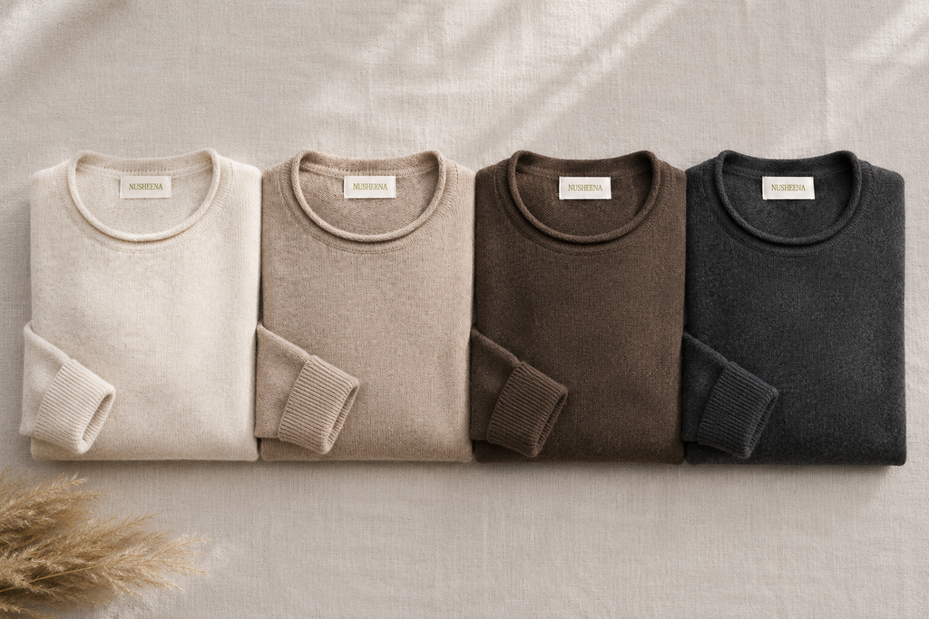 The Heritage Rolled Edge Cashmere Sweater