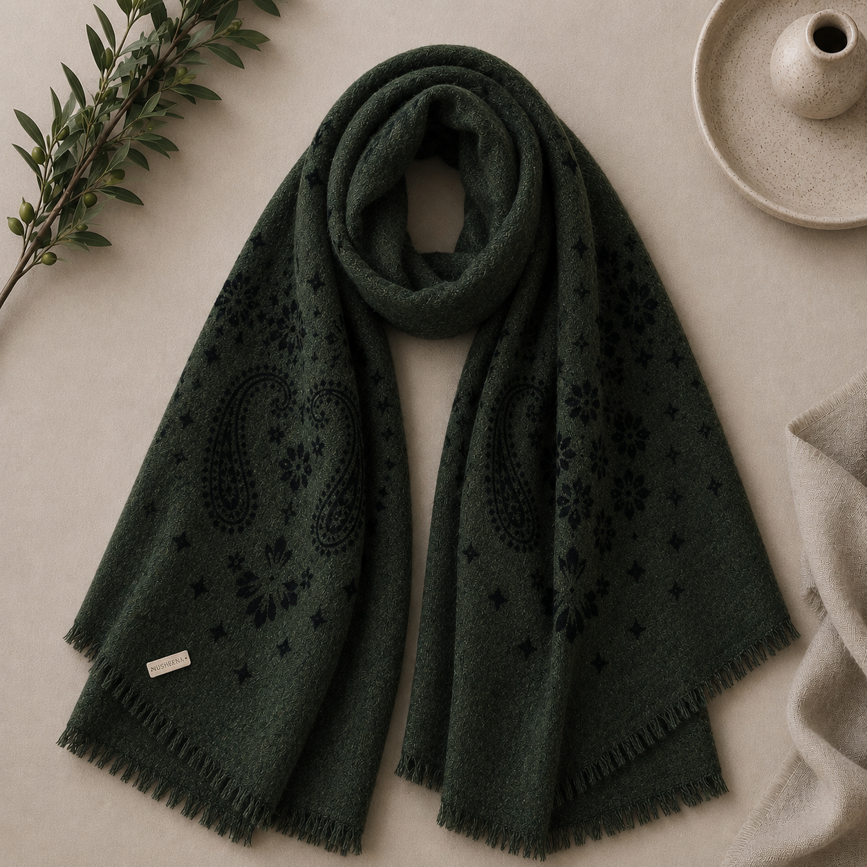 The Signature Patterned Scarf - Large