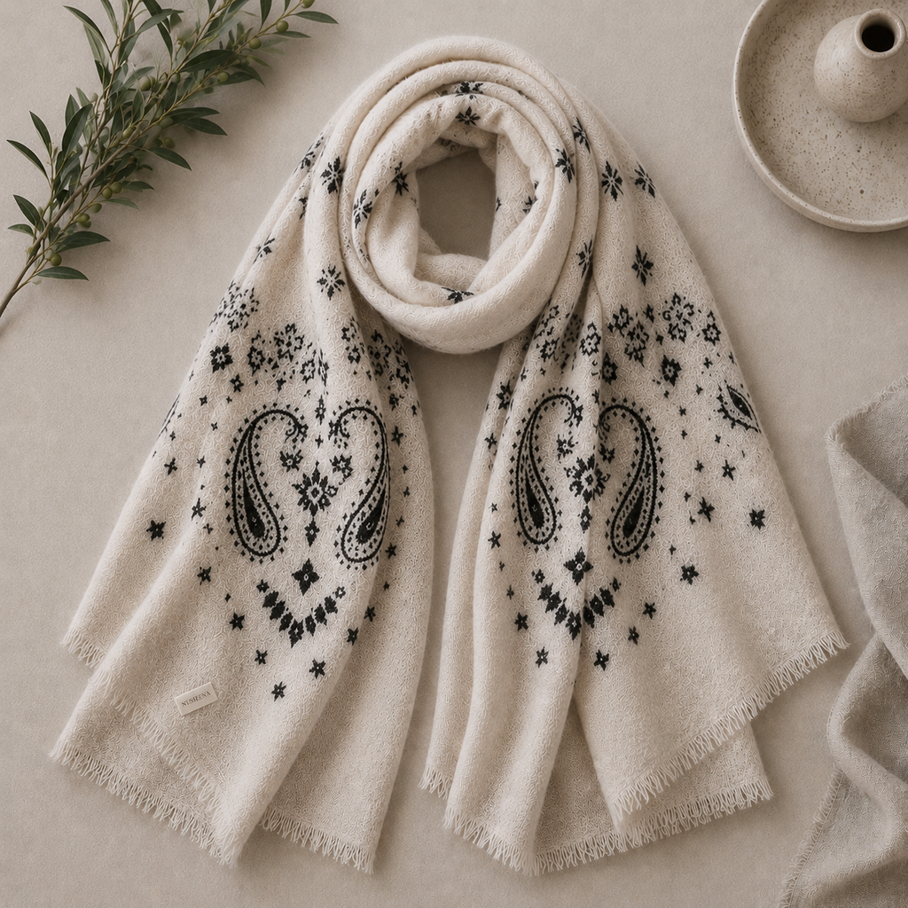 The Signature Patterned Scarf - Large