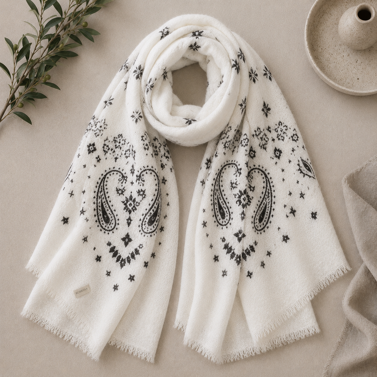 The Signature Patterned Scarf - Large