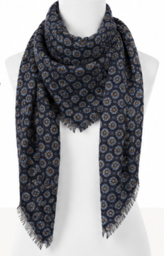 The Heritage Medallion Wool Scarf