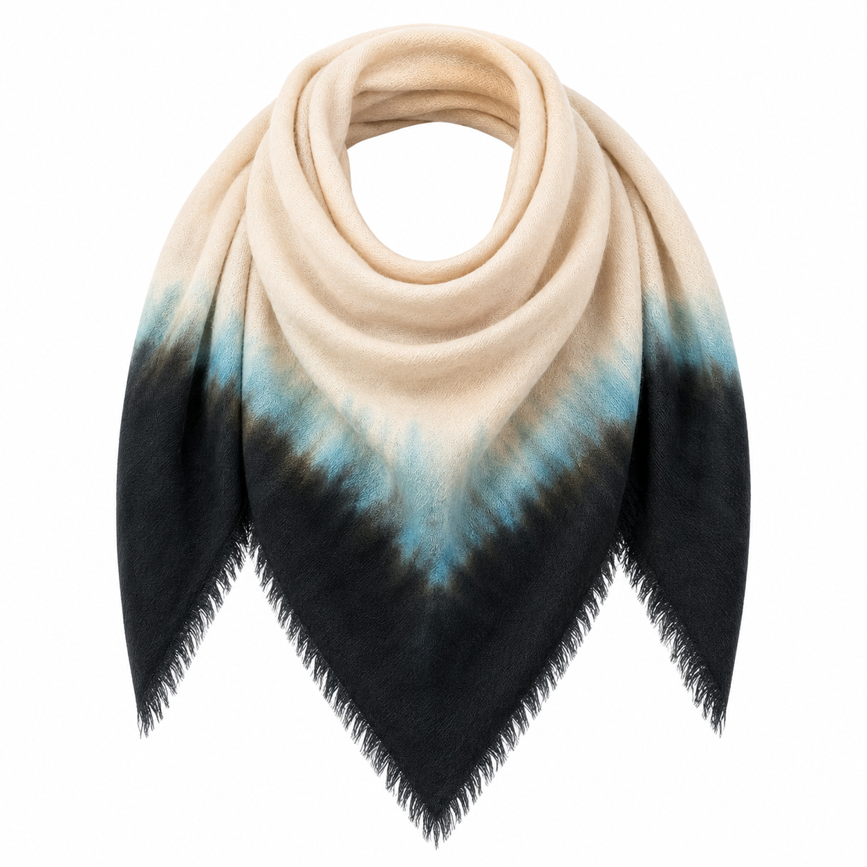 Tie Dye Pure Wool Scarf