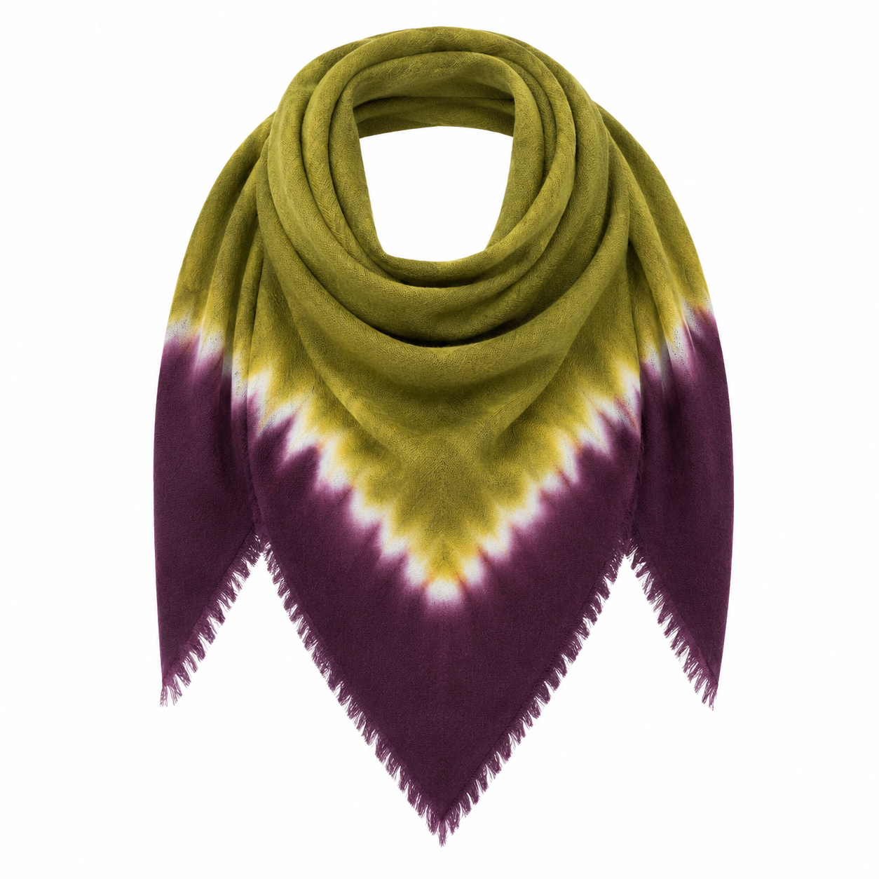 Tie Dye Pure Wool Scarf