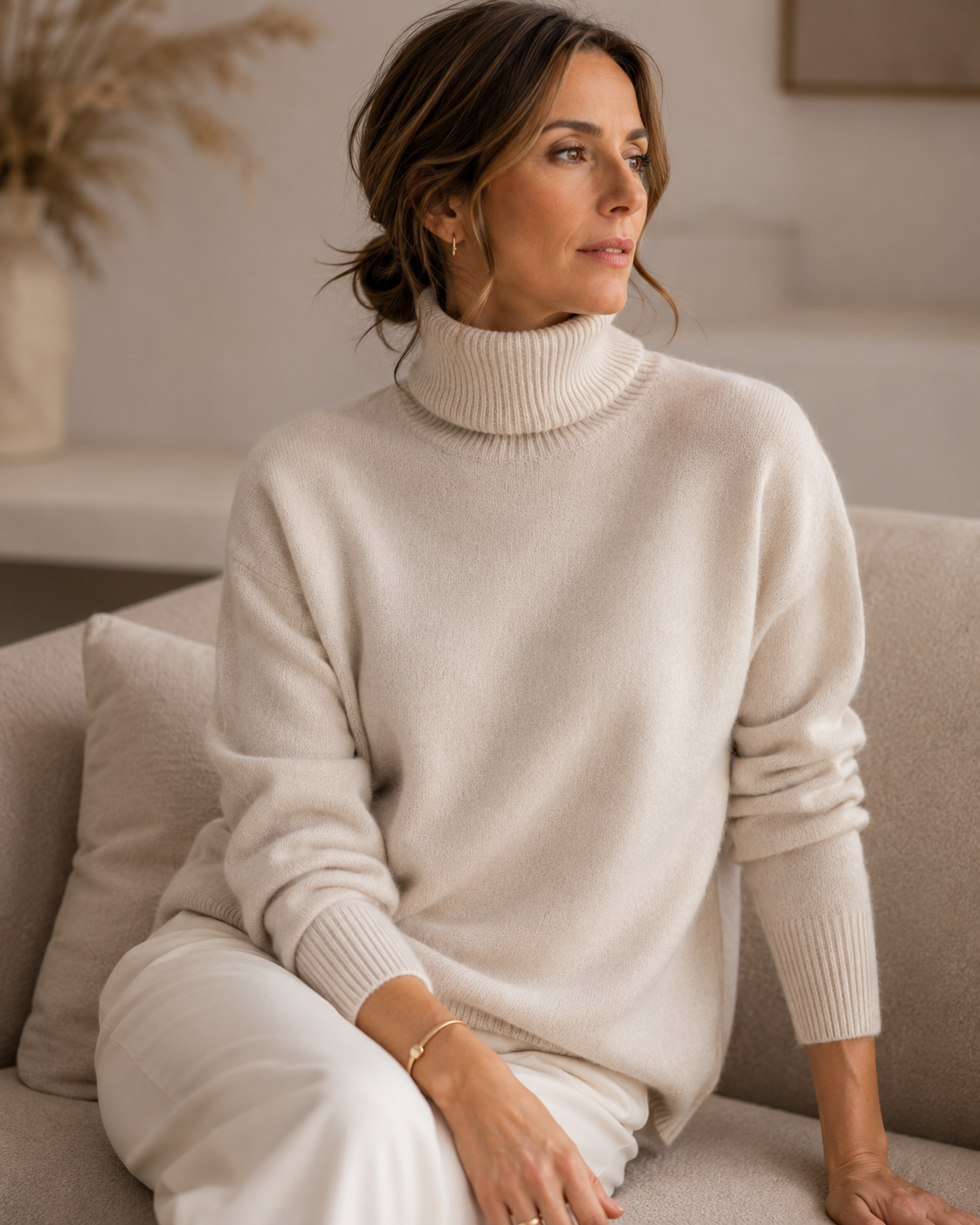 Relaxed Turtle Neck Sweater