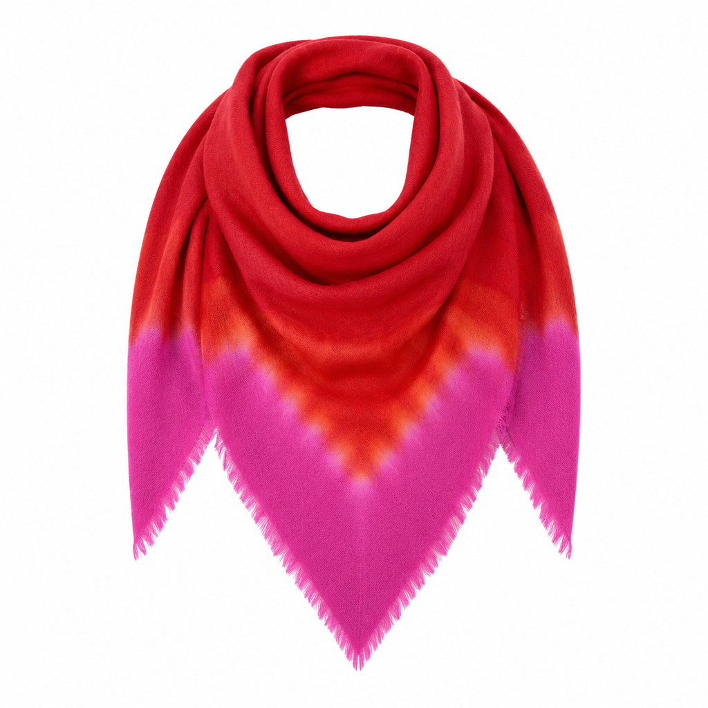 Tie Dye Pure Wool Scarf