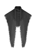 The Boucle Cashmere Fringe Triangle Scarf