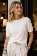 The Essential Mid Sleeve Knit Tee