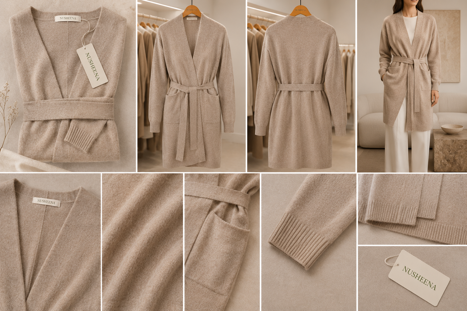 Sofea Belted Longline Cardigan