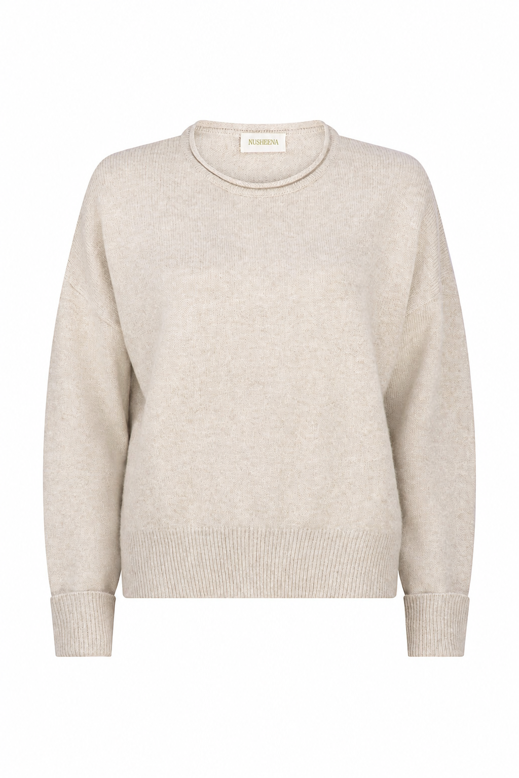 The Heritage Rolled Edge Cashmere Sweater