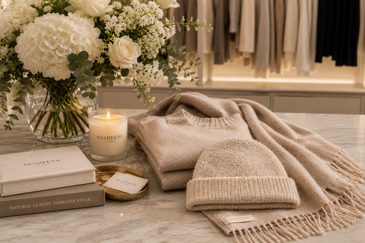 The Bouclé Cashmere Beanie